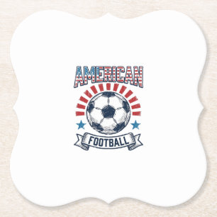 Amerikanisches Football-Vintage-Fußball-Shirt-Desi Untersetzer
