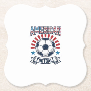 Amerikanisches Football-Vintage-Fußball-Shirt-Desi Untersetzer