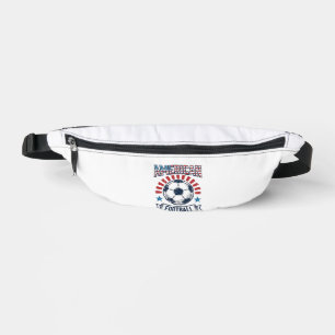 Amerikanisches Football-Vintage-Fußball-T-Shirt-De Bauchtasche