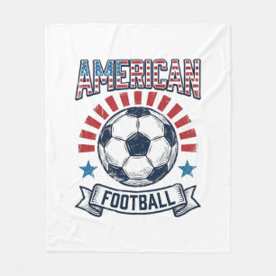 Amerikanisches Football Vintage Fußball T-Shirt De Fleecedecke