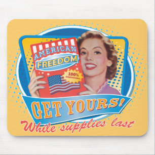 Amerikanisches Freiheits-Retro-Mauspad Mousepad