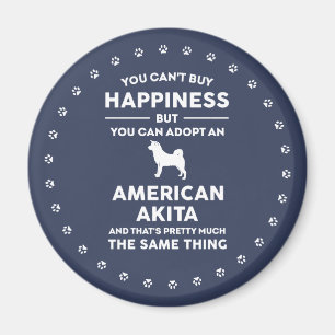 Amerikanisches Glück in der Akita-Adoption Magnet