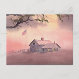 AMERIKANISCHES HAUS VON SHARON SHARPE POSTKARTE