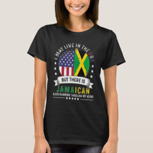 Amerikanisches jamaikanisches Zuhause in US Patrio T-Shirt