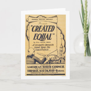 Amerikanisches Jugend-Spiel WPA 1938 Karte