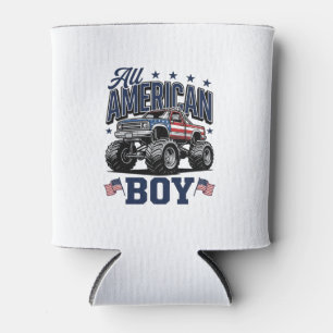 Amerikanisches Jungen-Monster-Truck-Vintage-Patrio Dosenkühler