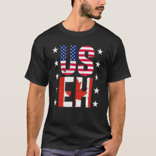 Amerikanisches kanadisches T-Shirt - Duale Bürgers