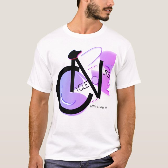 Amerikanisches KleidCycleNuts Logo T T-Shirt (Vorderseite)