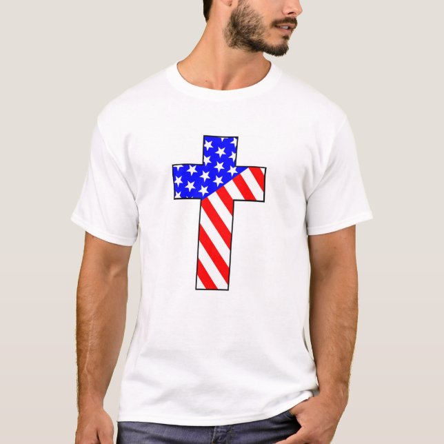 Amerikanisches Kreuz T-Shirt (Vorderseite)