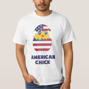 Amerikanisches Küken, ein Mädchen von Amerika T-Shirt