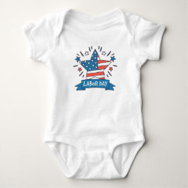 Amerikanisches Labor Day Kreativillustrationsdesig Baby Strampler