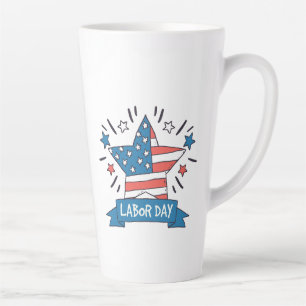 Amerikanisches Labor Day Kreativillustrationsdesig Milchtasse