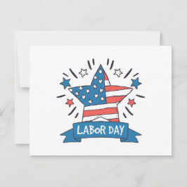 Amerikanisches Labor Day Kreativillustrationsdesig Mitteilungskarte