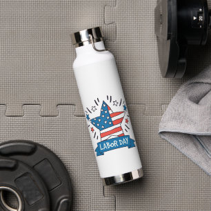 Amerikanisches Labor Day Kreativillustrationsdesig Trinkflasche