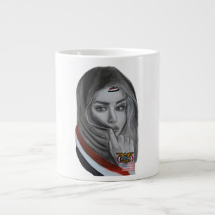 Amerikanisches Mädchen mit jemenitischen Wurzeln – Jumbo-Tasse
