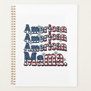 Amerikanisches Mama Patriotisches Vintage-Gravur-S Planer