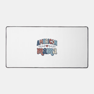 Amerikanisches Mama Patriotisches Vintage-Shirt-De Schreibtischunterlage