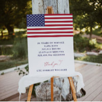 Amerikanisches Militär-Rentner-Willkommensschild