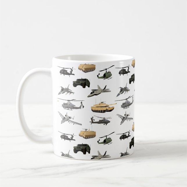Amerikanisches Militärmuster Kaffeetasse (Links)