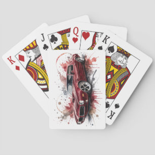 Amerikanisches Muscle Car Spielkarten