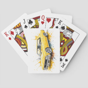 Amerikanisches Muscle Car Spielkarten