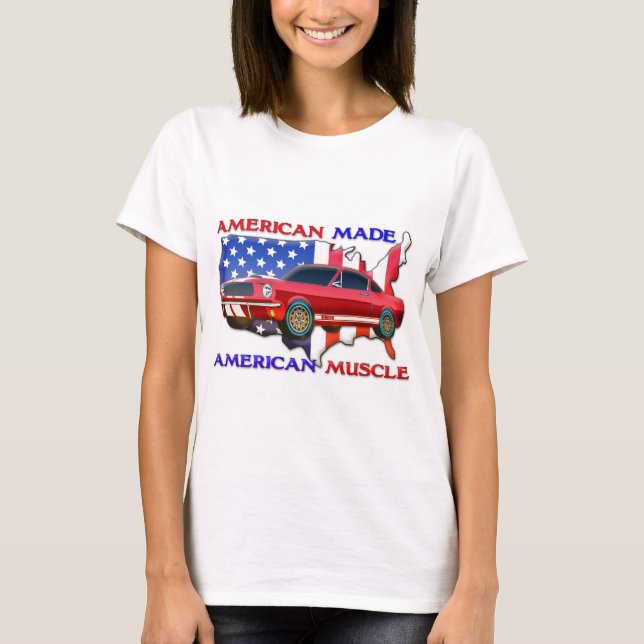 Amerikanisches Muskel-Auto T-Shirt (Vorderseite)