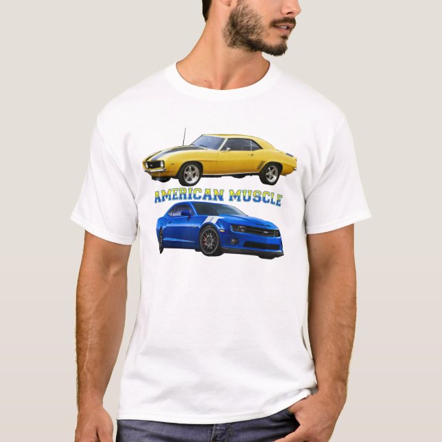 Amerikanisches Muskel Camaro Shirt (Vorderseite)