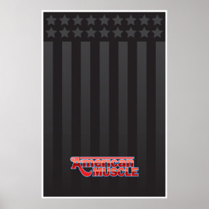 Amerikanisches Muskel-Plakat Poster