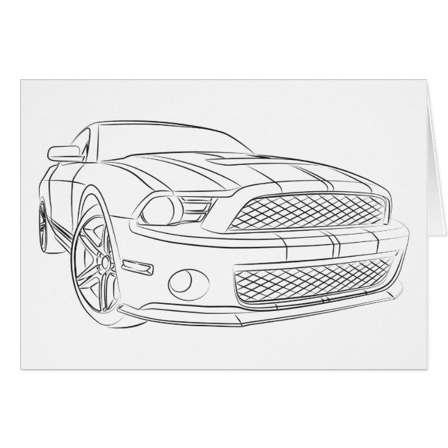 Amerikanisches Muskelauto (Vorderseite (Horizontal))