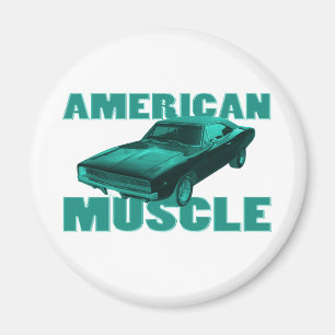 amerikanisches Muskelblau 1968 des Dodgeladegerät Magnet