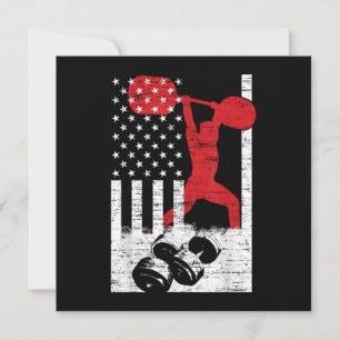 Amerikanisches olympisches Gewicht Einladung