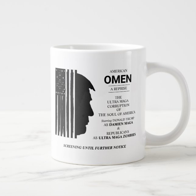 Amerikanisches Omen Jumbo-Tasse (Rechts)