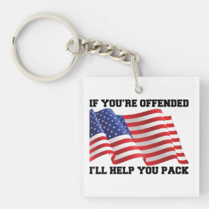 Amerikanisches patriotisches Zierkissen Schlüsselanhänger