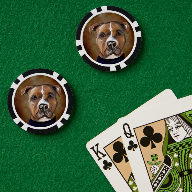 AMERIKANISCHES PERSONAL POKERCHIPS (Pokertisch (doppelt))