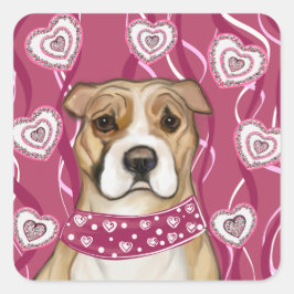 AMERIKANISCHES PERSONAL QUADRATISCHER AUFKLEBER