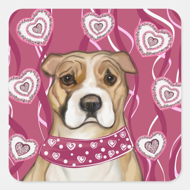 AMERIKANISCHES PERSONAL QUADRATISCHER AUFKLEBER (Vorderseite)