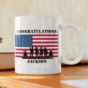 Amerikanisches personalisiertes Armeegeschenk Kaffeetasse