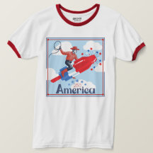 Amerikanisches Pop-Cowboy-T-Shirt