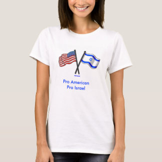 Amerikanisches Proisrael-ProShirt T-Shirt