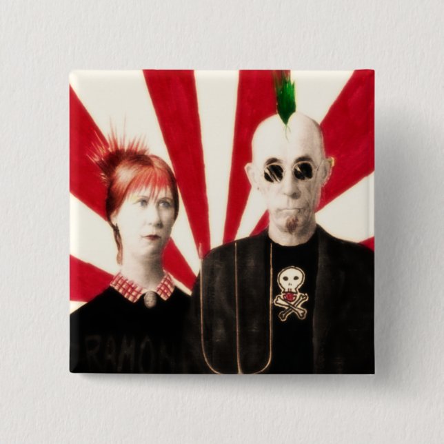 Amerikanisches PunkButt'n Button (Vorderseite)