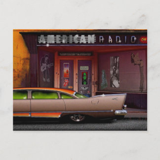 amerikanisches Radio Postkarte