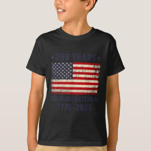 Amerikanisches Semiquincentennial 4. Juli 2026 250 T-Shirt
