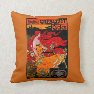 Amerikanisches sichelförmiges Vintages Kissen