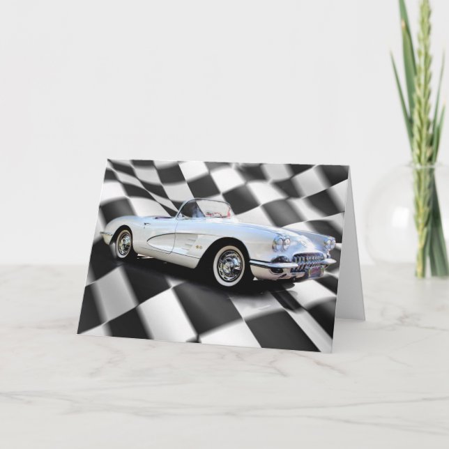 Amerikanisches Sport-Auto Karte (Vorderseite)