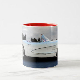 Amerikanisches Sport-Auto Zweifarbige Tasse