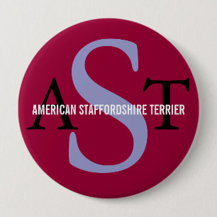 Amerikanisches Staffordshire Terrier Button