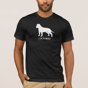 Amerikanisches Staffordshire Terrier (schlaffe T-Shirt