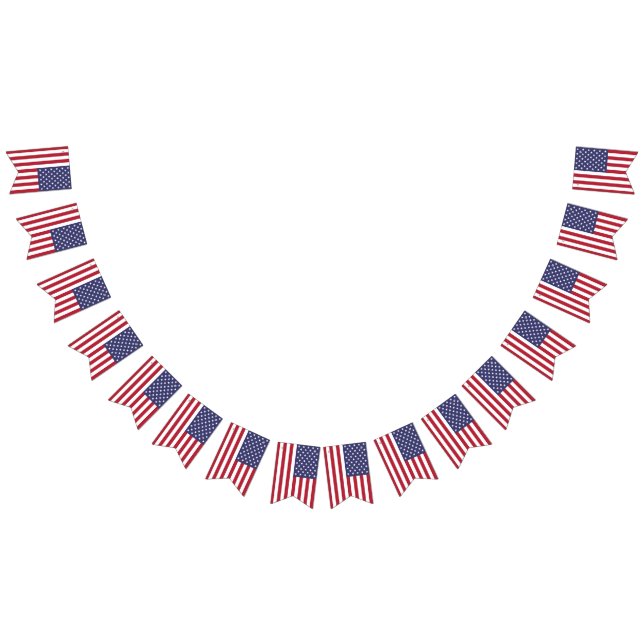 Amerikanisches Star-Spangled-Banner Wimpelkette (Alle)