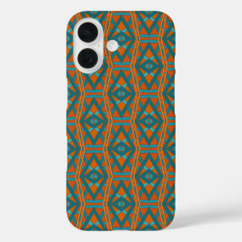 Amerikanisches südwestliches Stil-Muster und Farbe iPhone 16 Hülle