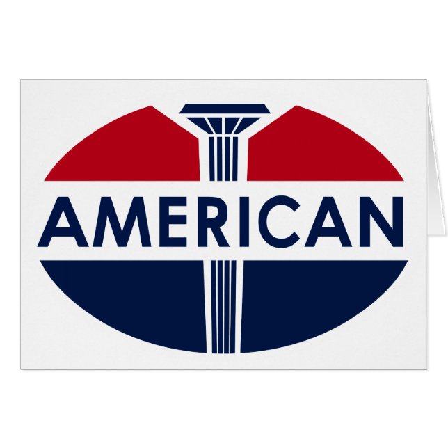 Amerikanisches Tankstellenschild. Flache Version (Vorderseite (Horizontal))